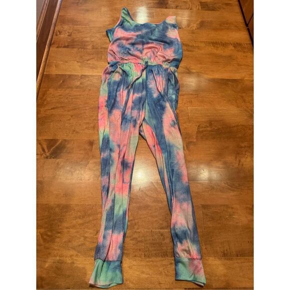 No Brand Pants - Woman’s boutique, colorful, tie-dye design jumpsuit size medium